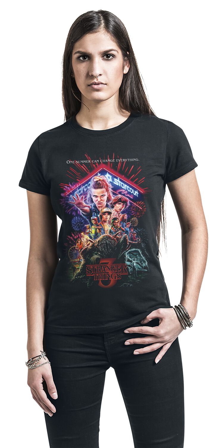 Affiche Saison 3 | Stranger Things T-Shirt Manches courtes
