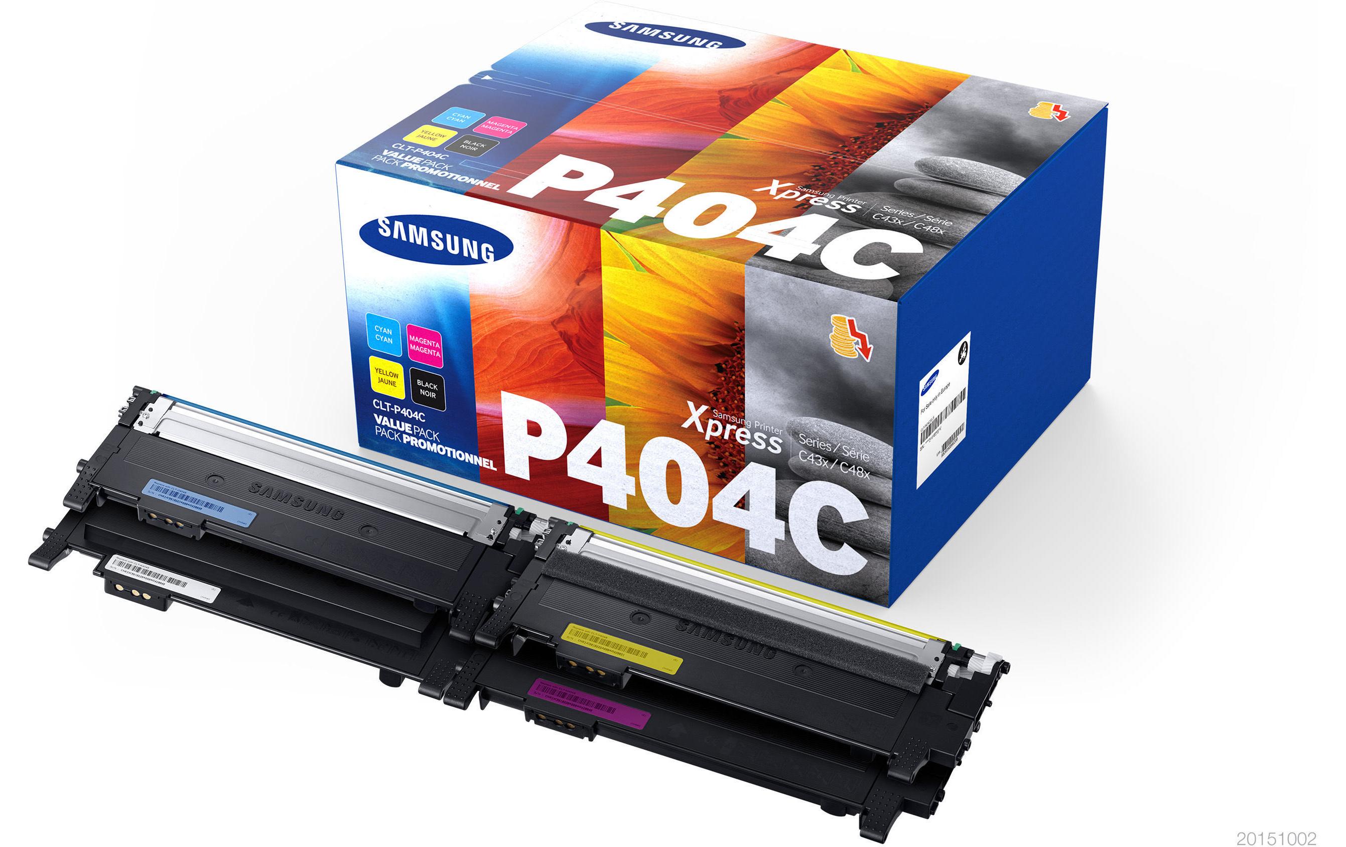 Tonerset CLT-P404C / SU365A Black/Cyan/Magenta/Yellow<br>Toner, Black, Cyan, Magenta, Yellow