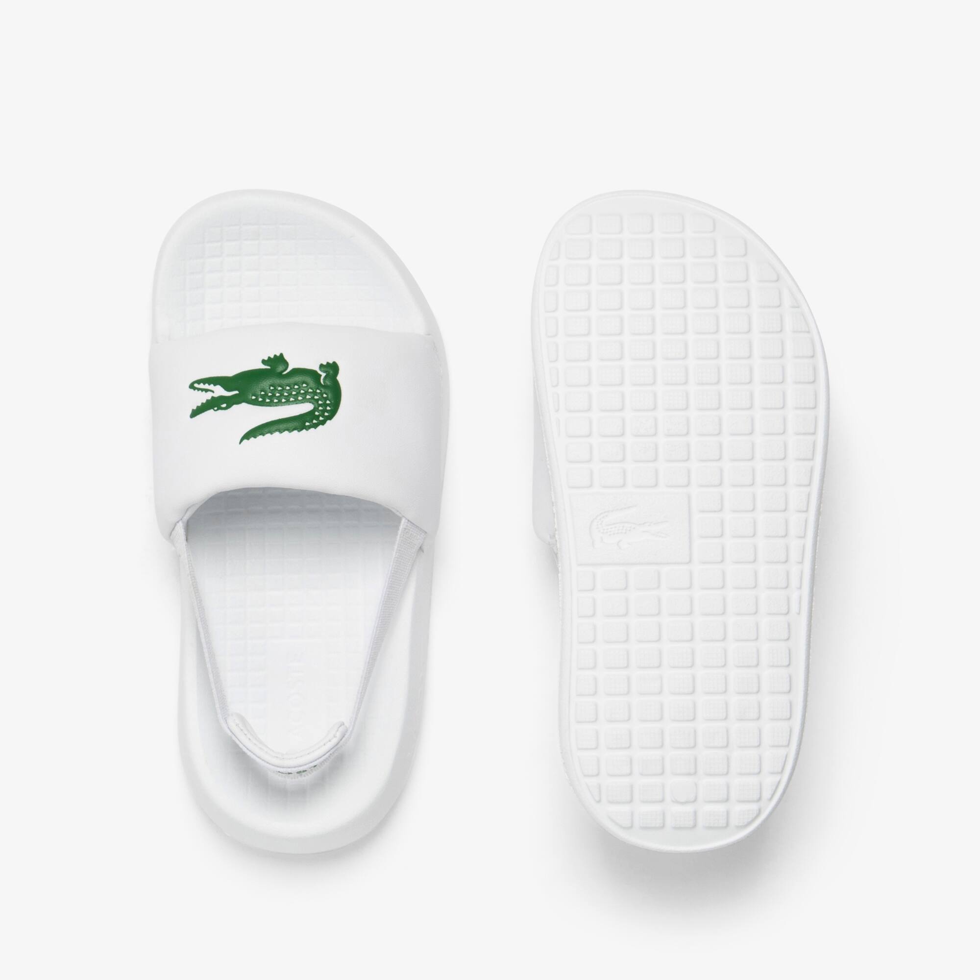 Claquettes Serve Slide 1. bébé Chaussures - Blanc - Lacoste - Enfant