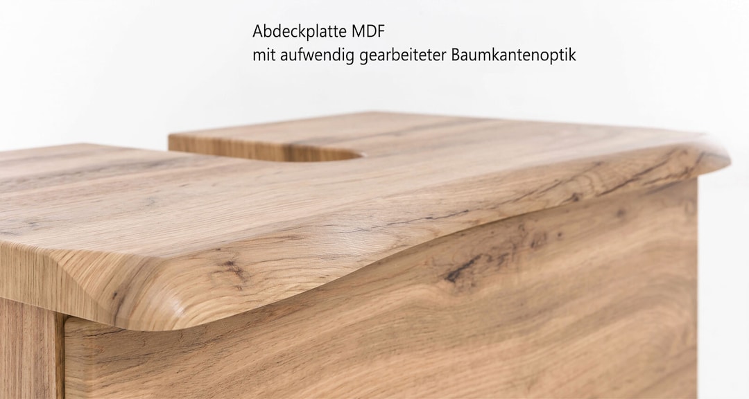 Waschbeckenunterschrank BRÜGGE braun 61cm