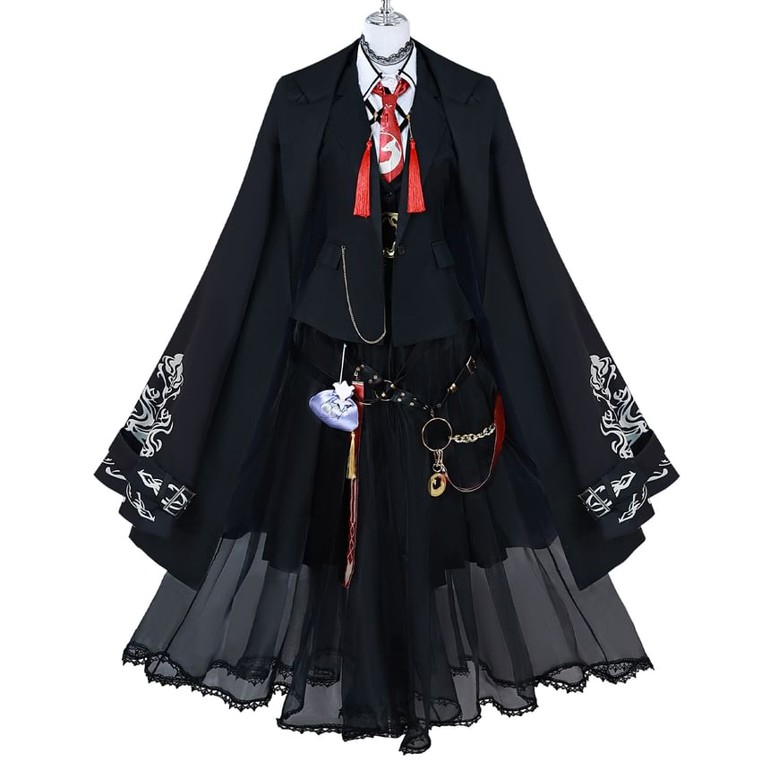 Custaplayu - Arknights Vulpisfoglia Cosplay Kostuumset / Pruik / Schoenen