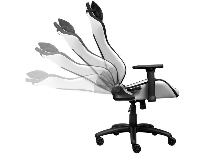 Trust GXT 714W Ruya Schwarz/Weiss Komfortabel, vollständig einstellbarer Gaming-Stuhl, hergestellt aus recycelten Materialien