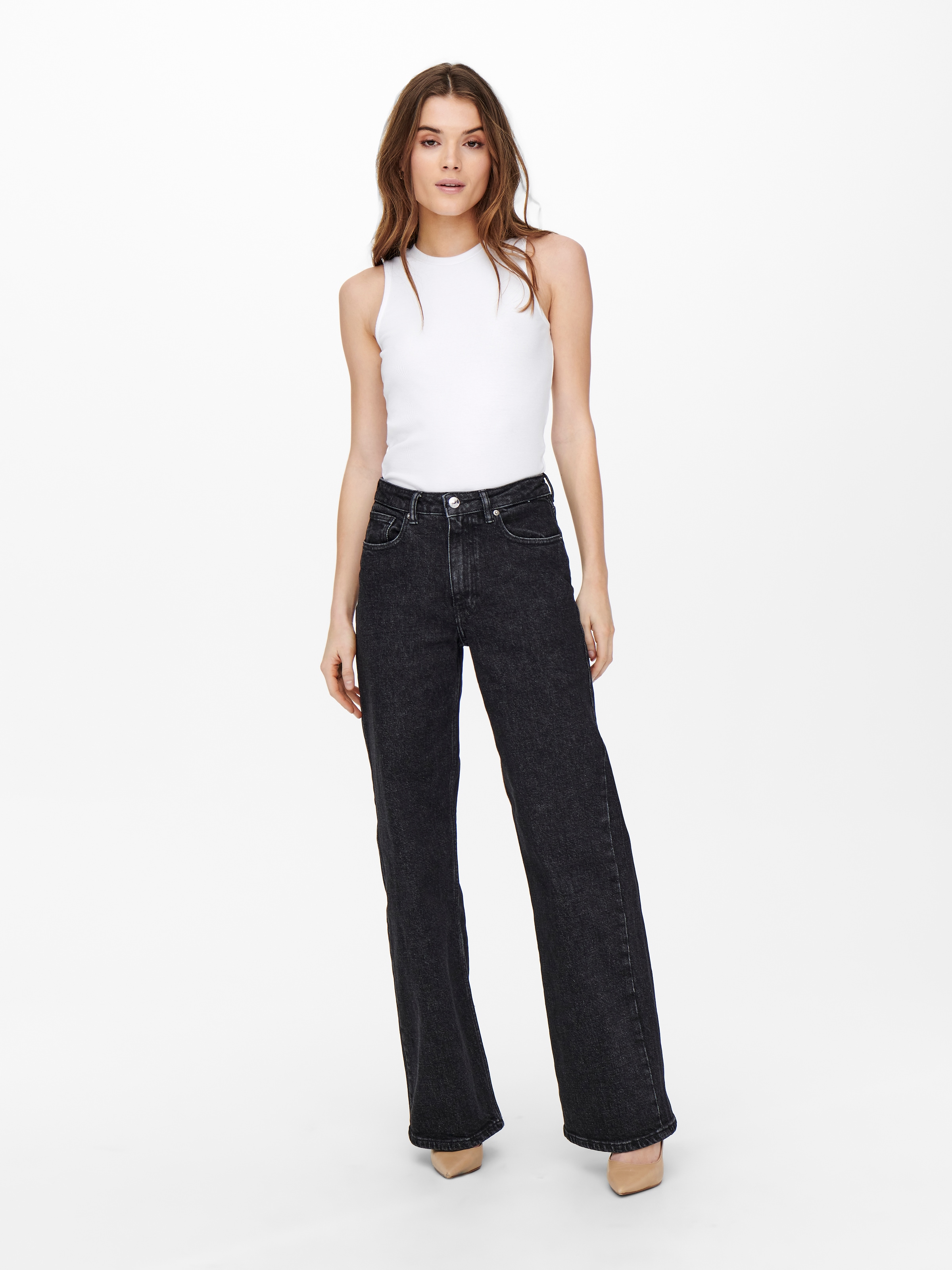 ONLY High-waist-Jeans »ONLJUICY HW WIDE LEG REA244«