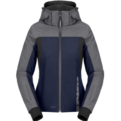 Blouson Spidi HOODIE H2OUT II LADY - Bleu / Gris