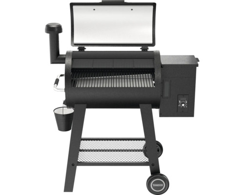 Tenneker® Pellet Grill Metis TP 97 x 115,5 x 66 cm, geëmailleerd grillrooster, warmhoudrek, hittebestendige handgreep, zwart
