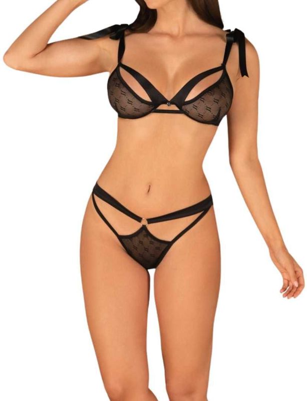 Obsessive - Obsessivia 2-pcs Set Zwart S/M