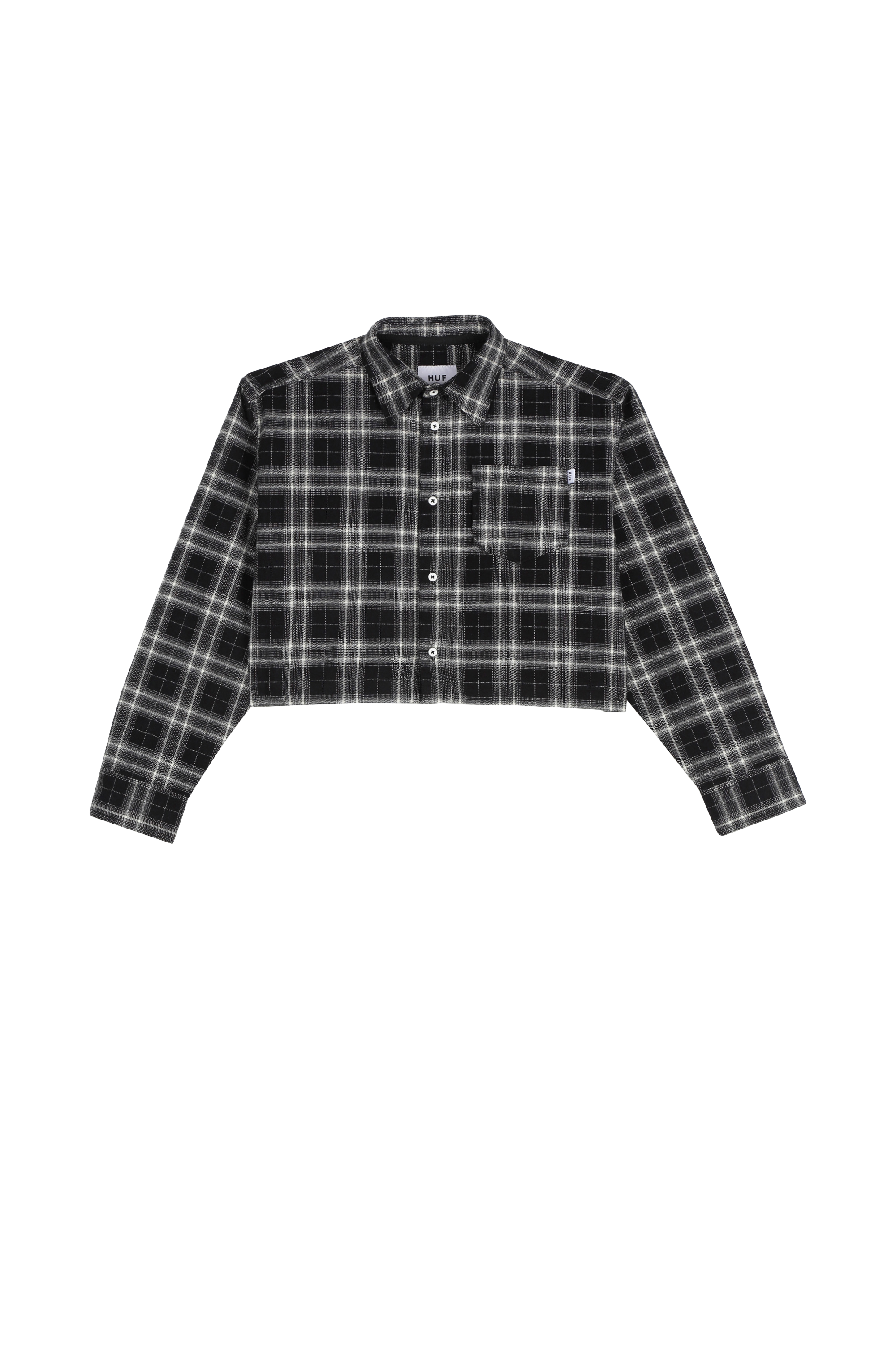 HUF Chemise WO CROP FLANNEL Noir