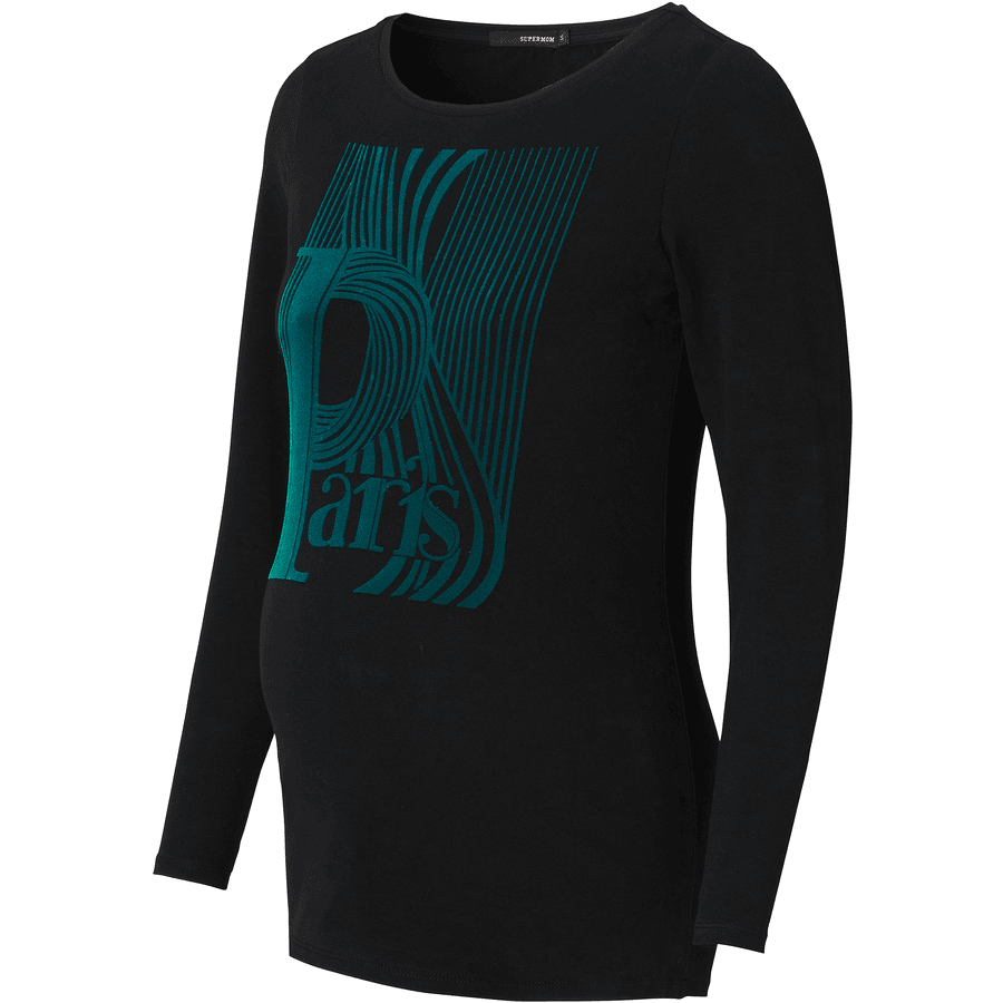 SUPERMOM Langarmshirt Delphi Black