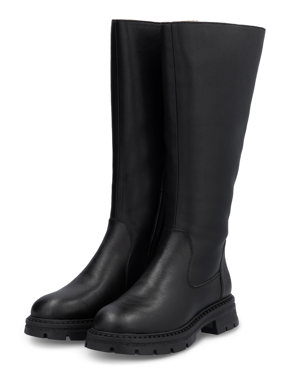 Rieker Wide leather boots ullfôret