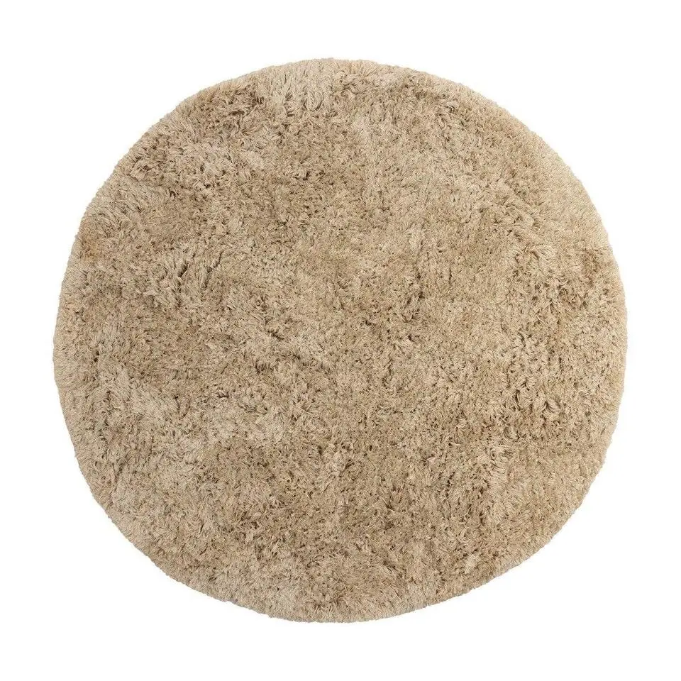 Interieur05 rond Hoogpolig Vloerkleed Polyester Pilo Beige - 120 x 120 cm