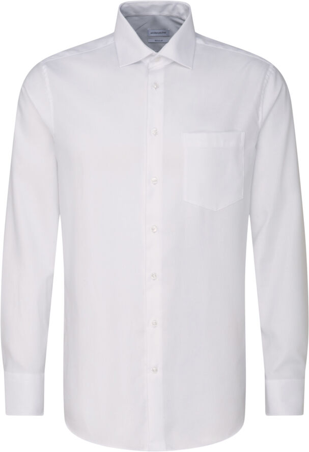 Seidensticker Business Shirt Regular Long sleeve Kent-Collar Uni White