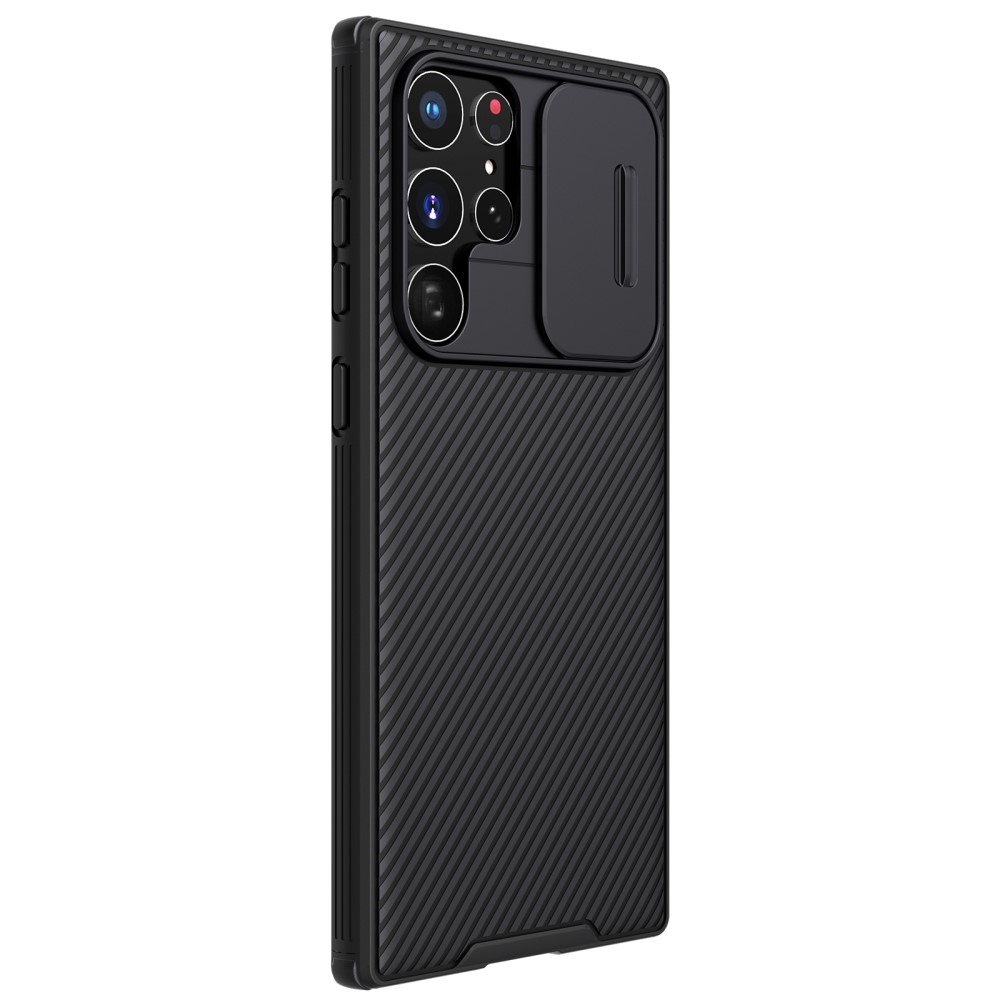Samsung Galaxy S22 Ultra 5G Schutz Hülle Cam-Slider Kameraschutz - Schwarz