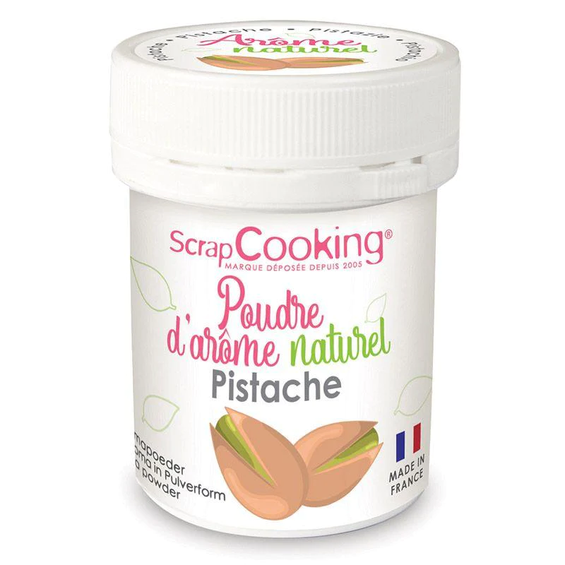 Arôme alimentaire naturel en poudre 15 g - pistache Scrapcooking