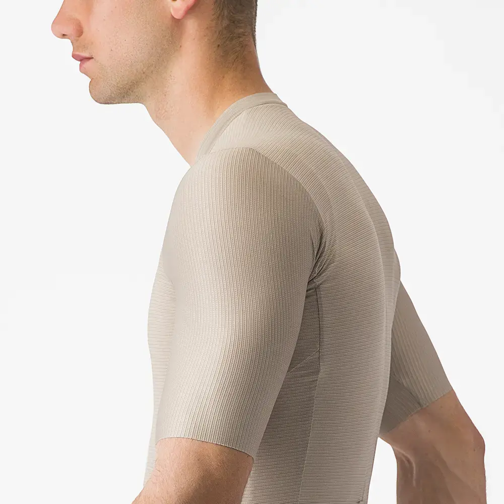 Castelli Espresso Fietsshirt Korte Mouwen Lichtbruin/Zwart Heren