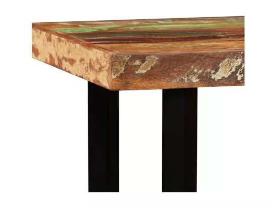 Table de bar Bois massif de récupération 120 x 60 x 107 cm