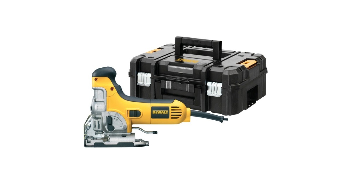 DEWALTDW333KT-QS 701W Decoupeerzaag Body grip  (Geel/zwart, Incl. TSTAK koffer)