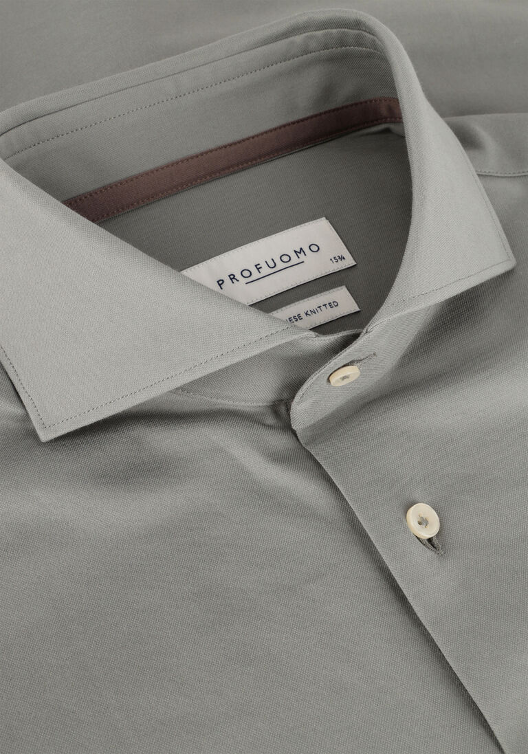 PROFUOMO groene profuomo casual overhemd ppuh10053