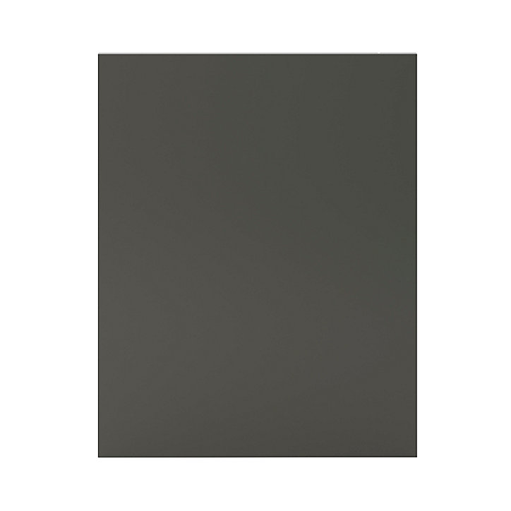 Côté de remplacement bas gauche Goodhome Stevia/Garcinia anthracite brillant H. 72 cm x l. 57 cm x Ep. 18 mm
