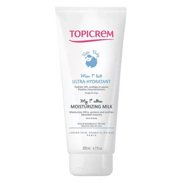 Loção Hidratante Facial e Corporal Topicrem Baby My First Ultra Hidratante 200ml