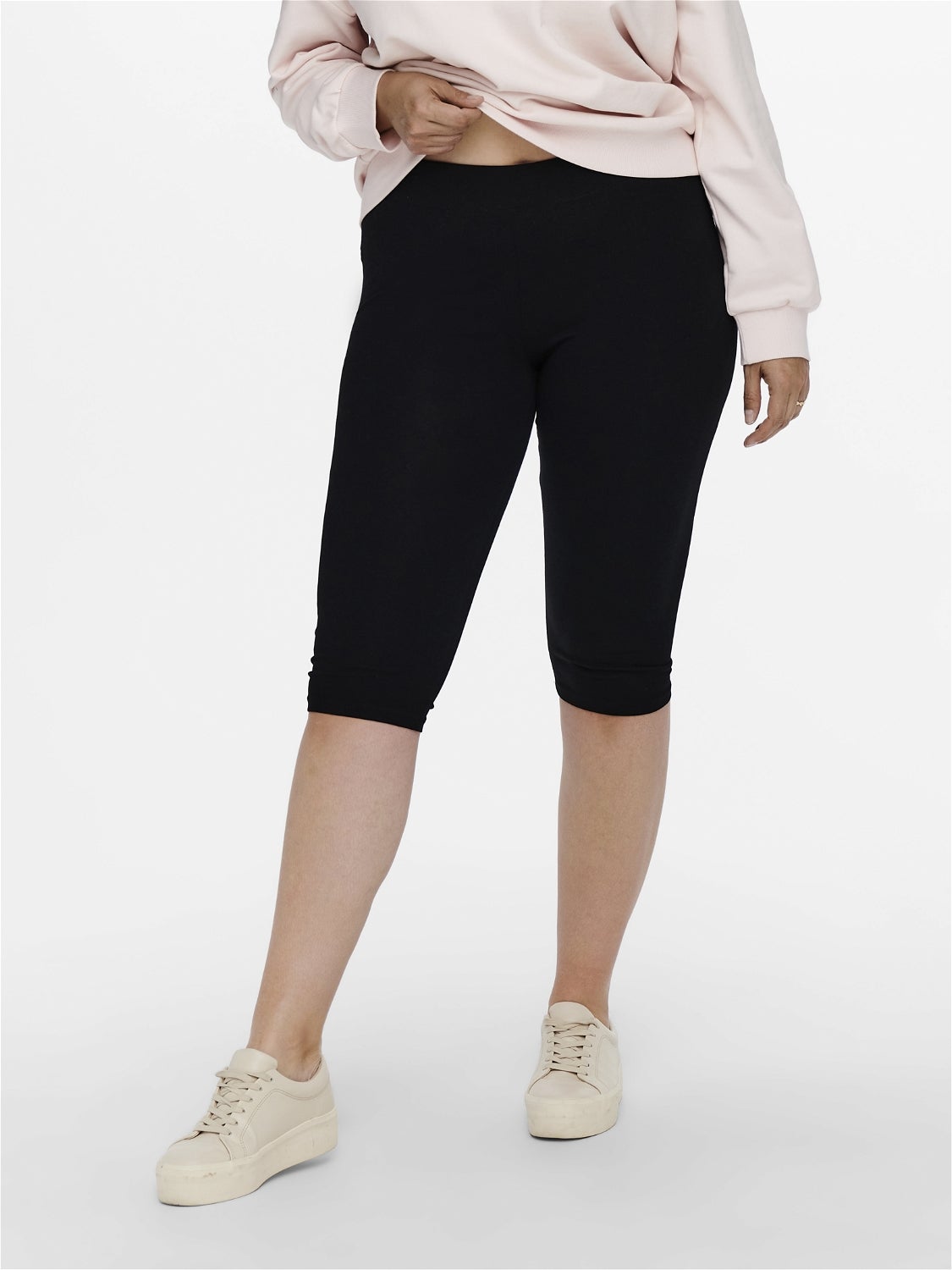 CARTIME Mittlere Taille Slim Fit Lässige Shorts Black