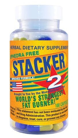 Stacker 2 Afslankpillen Fatburner Ephedra Vrij 100 stuks