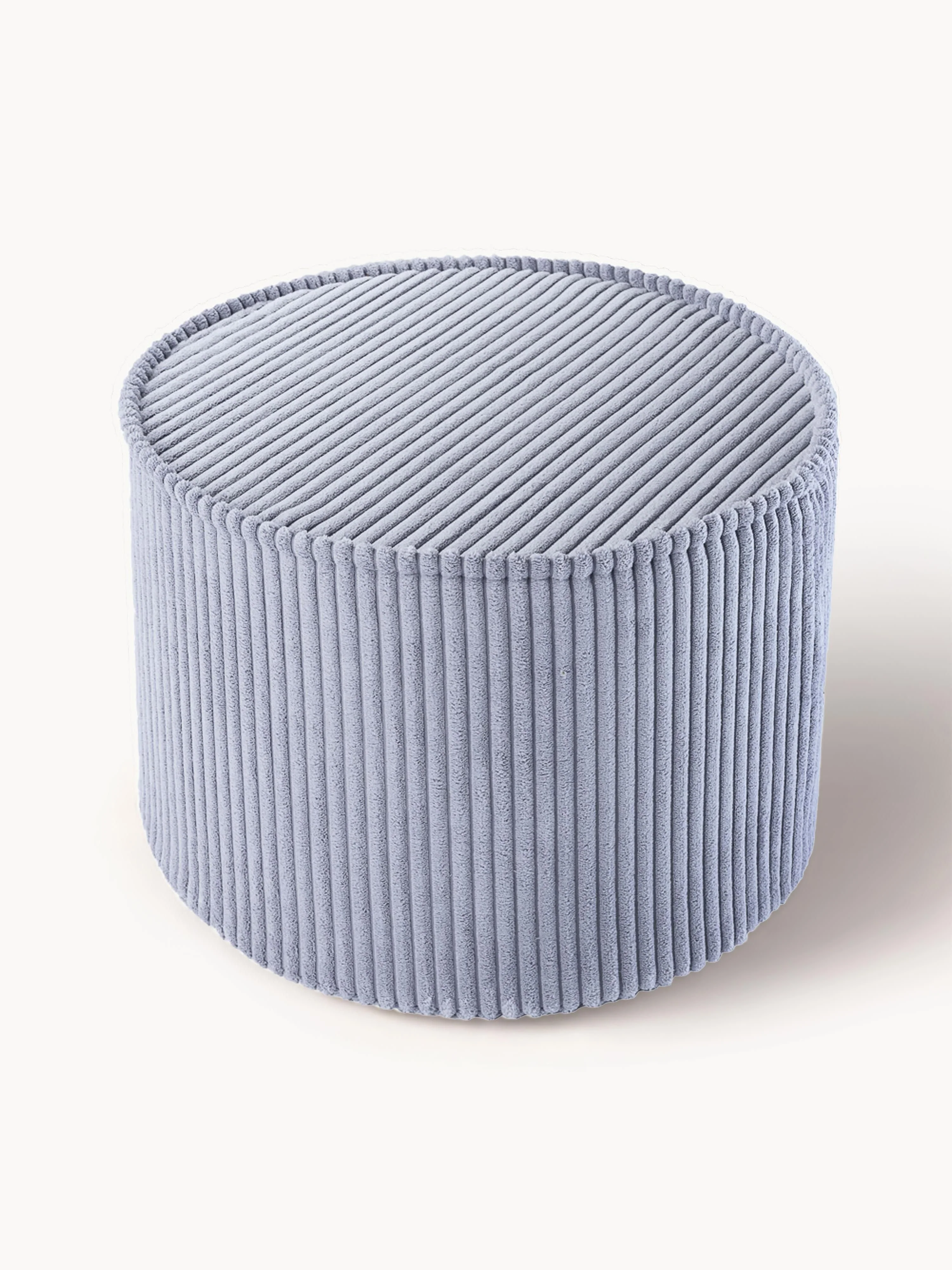 Kinderen corduroy poef Sugar, Ø 40 cm