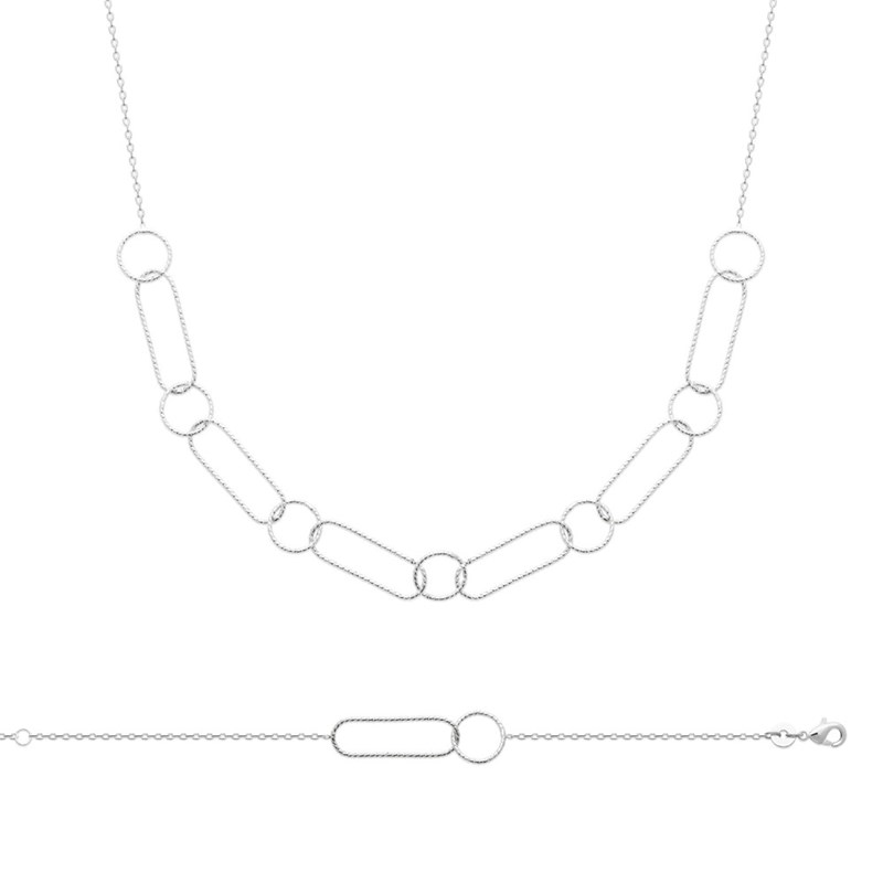 Collier Femme - Argent 925 - Longueur : 45 cm
