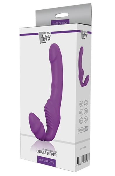 Vibes Of Love Double Dipper Purple Strap-on