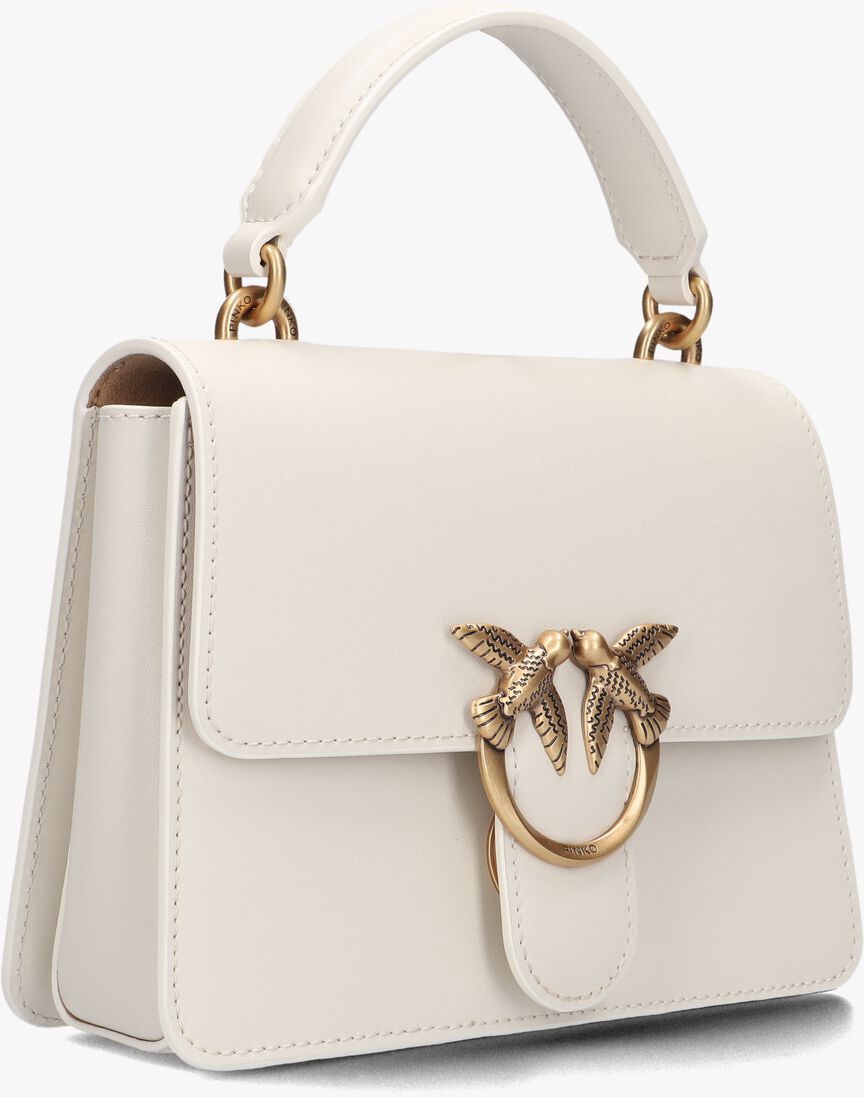 PINKO witte pinko handtas love one top handle mini