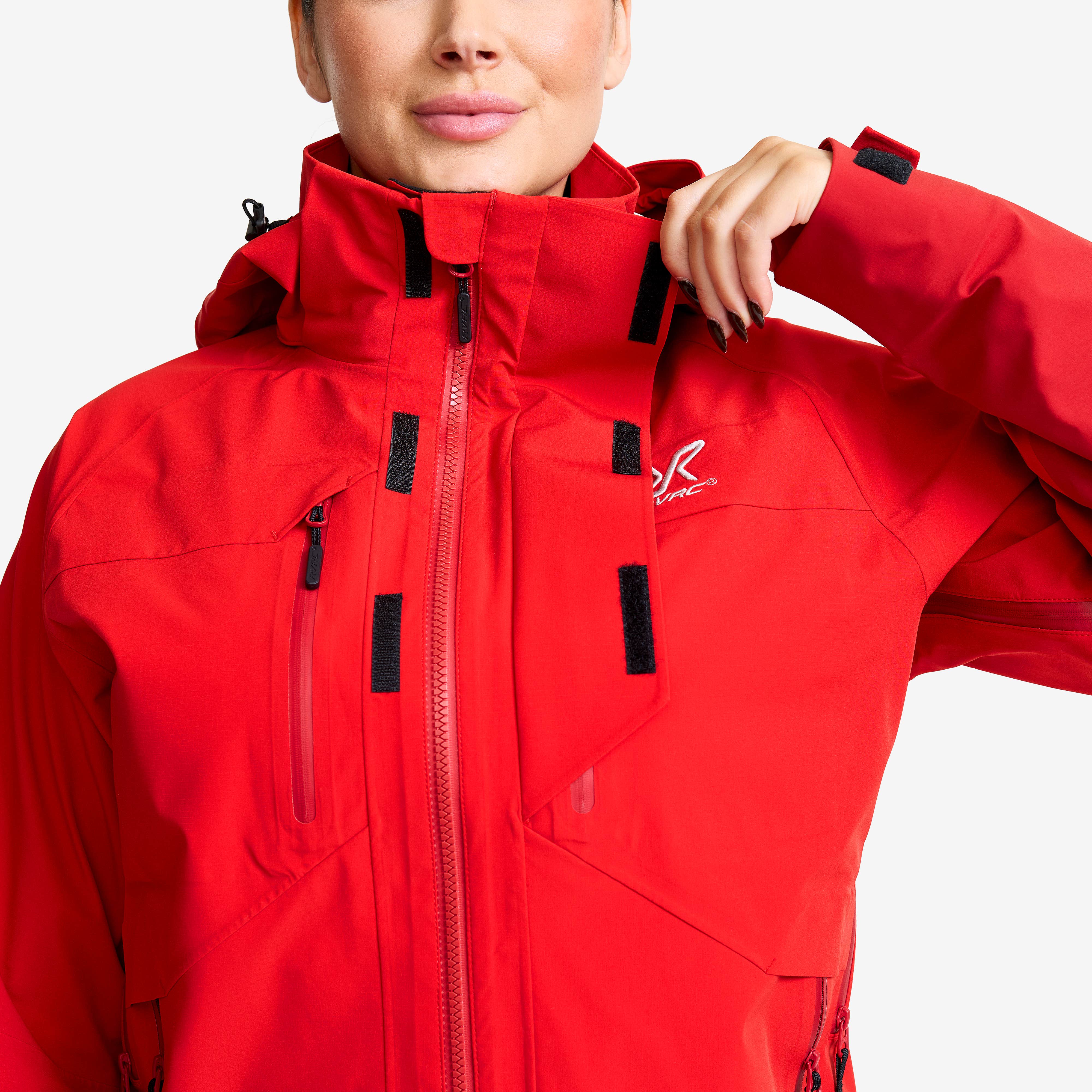 Aries Pro 3L Shell Jacket Dame Aura Orange/Lava Falls