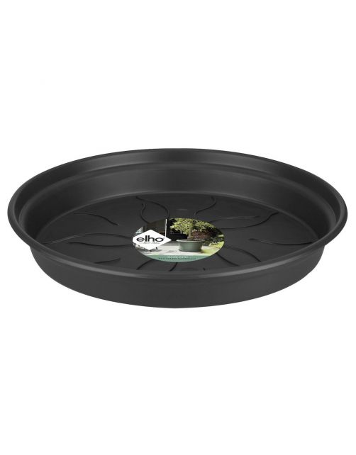 Elho Green Basics Schotel - Plantenschotels - 14 cm Zwart