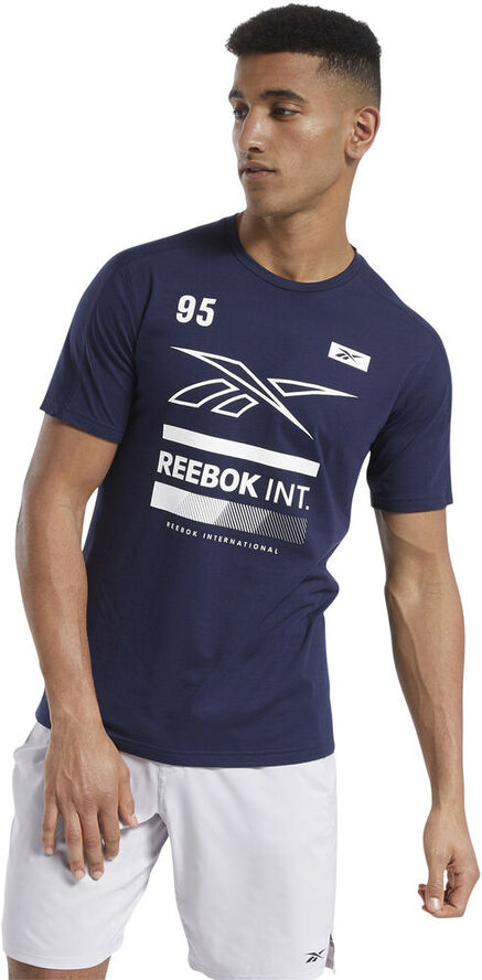 Reebok Speedwick Graphic Move Tshirt Blå