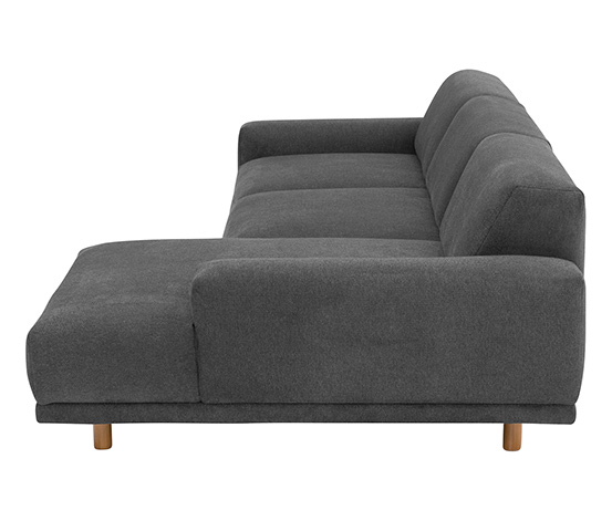 Ecksofa »Penelope«, dunkelgrau, rechts