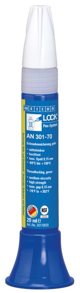 WEICONLOCK® AN 301-70 Schroefdraadborgmiddel | Hoge sterkte | 20 ml | Groen