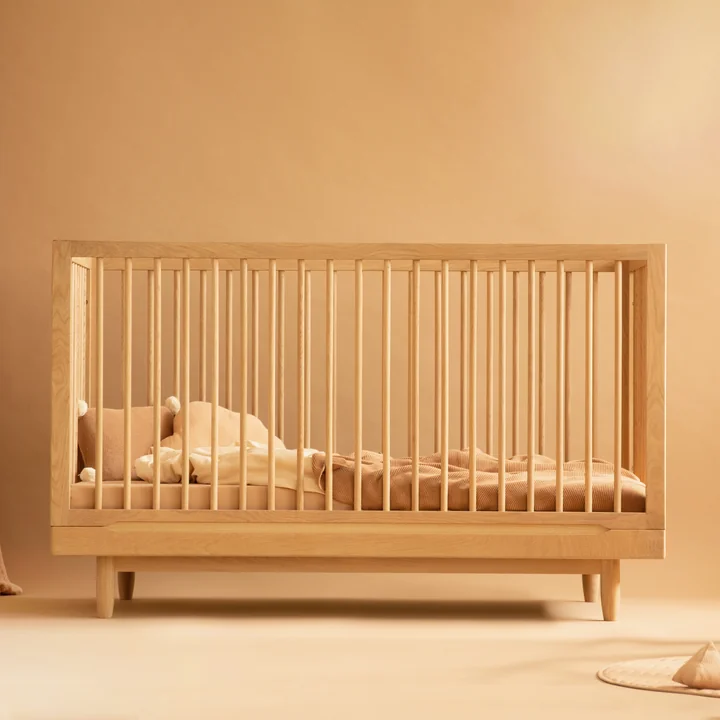 Nobodinoz - Pure Babybett, 70 x 140 cm, Eiche