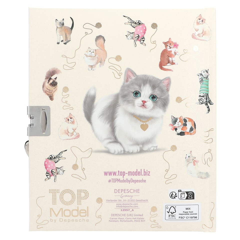 TOPModel Dagbog KITTY and DOGGY, kat ( 0412957 )