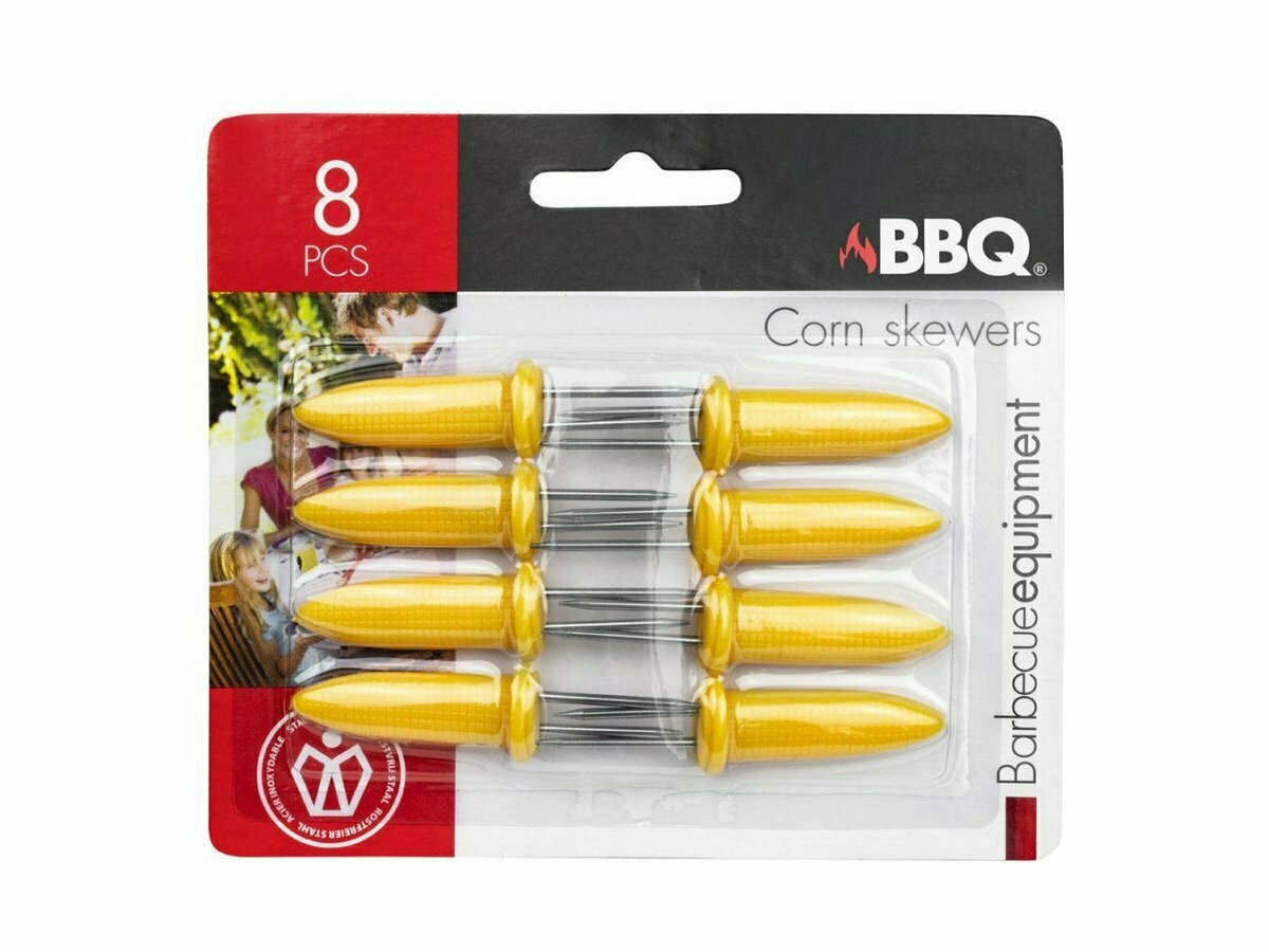 Set van 8 BBQ mais houders
