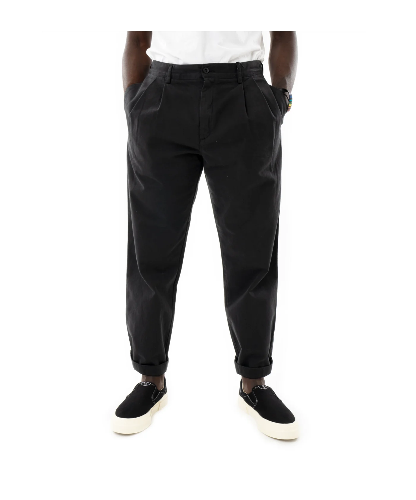 Stan Ray Twill Double Pleat Chino Schwarz