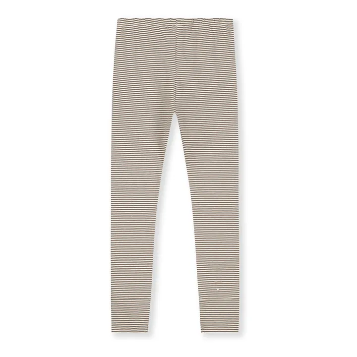 Gray Label Legging Coton Bio Rayé | Taupe