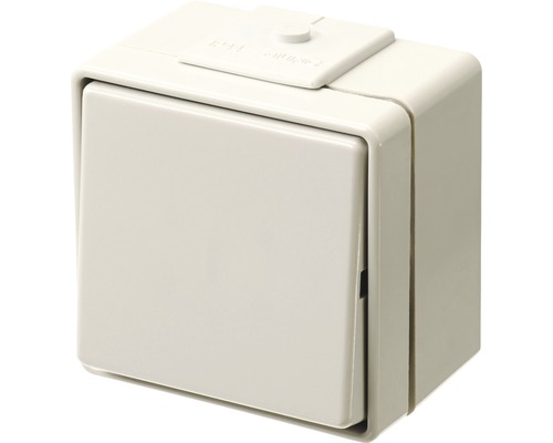 Jung 606 W Wipschakelaar voor natte ruimtes Universele aan/uit-schakelaar Opbouw IP44 Grijs WG600