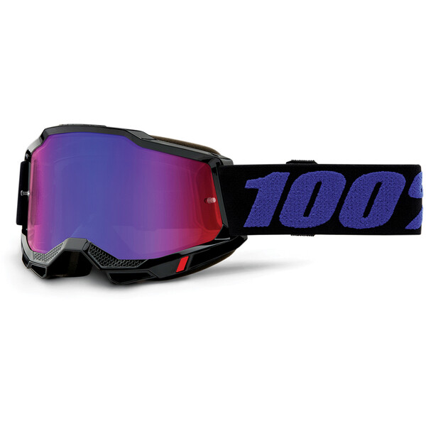 100% - Masque Enfant Accuri 2 Moore - Red/Blue Mirror Noir / Bleu / Rouge