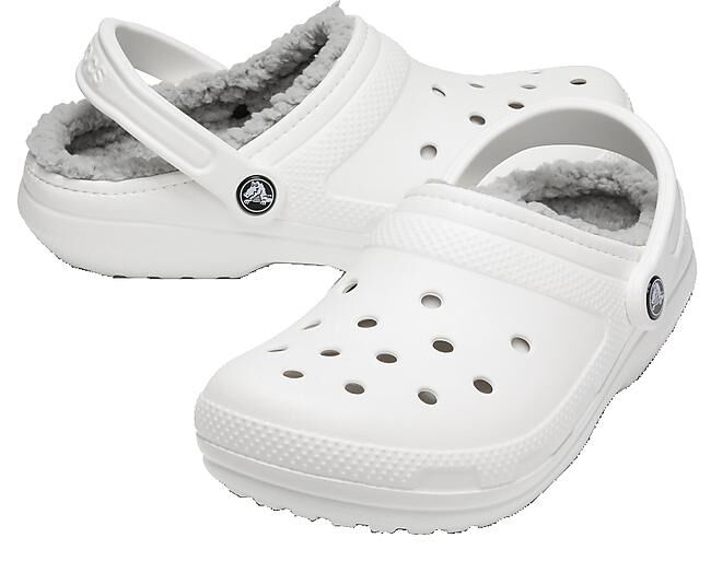 CROCS - CHAUSSON DE CHALET CLASSIC LINED CLOG WHITE