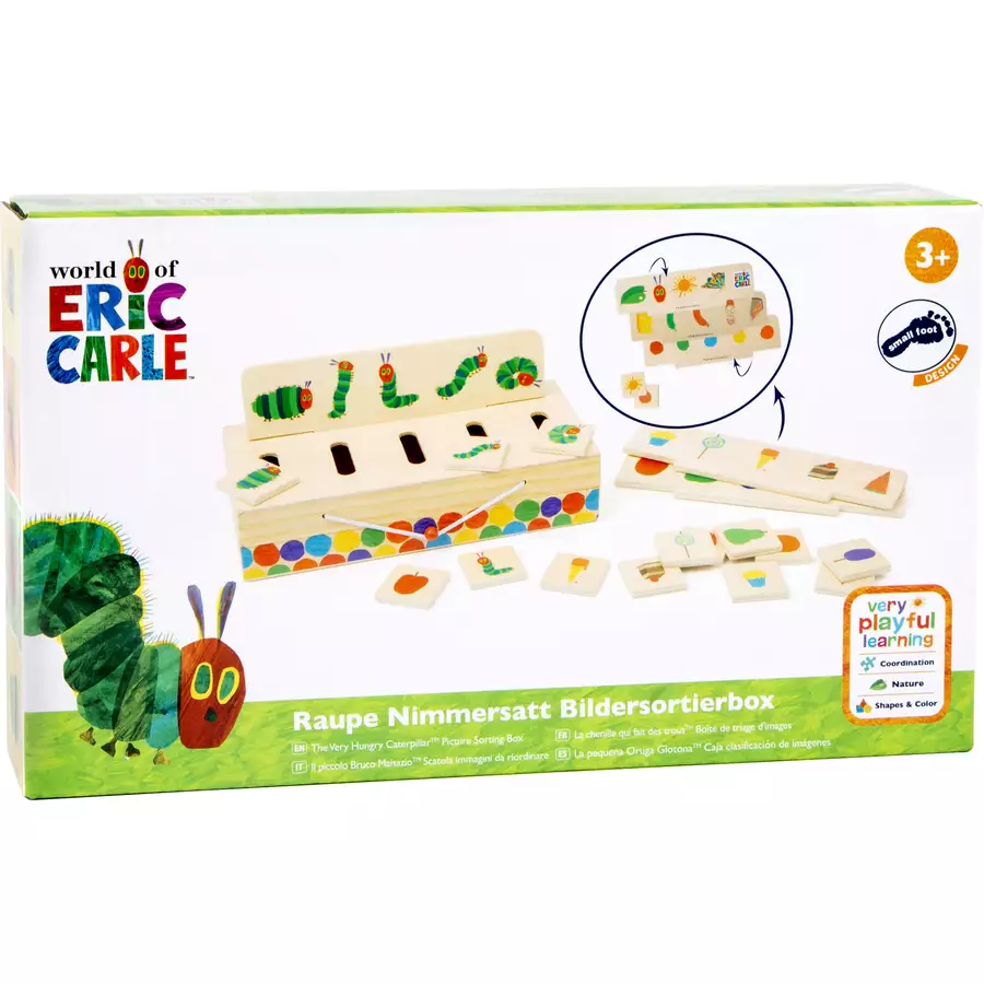 small foot® Raupe Nimmersatt Bildersortierbox