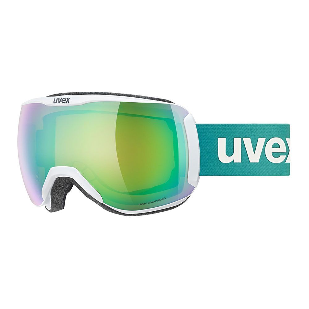 Uvex DOWNHILL 2100 CV - Masque ski white matt green/mirror green