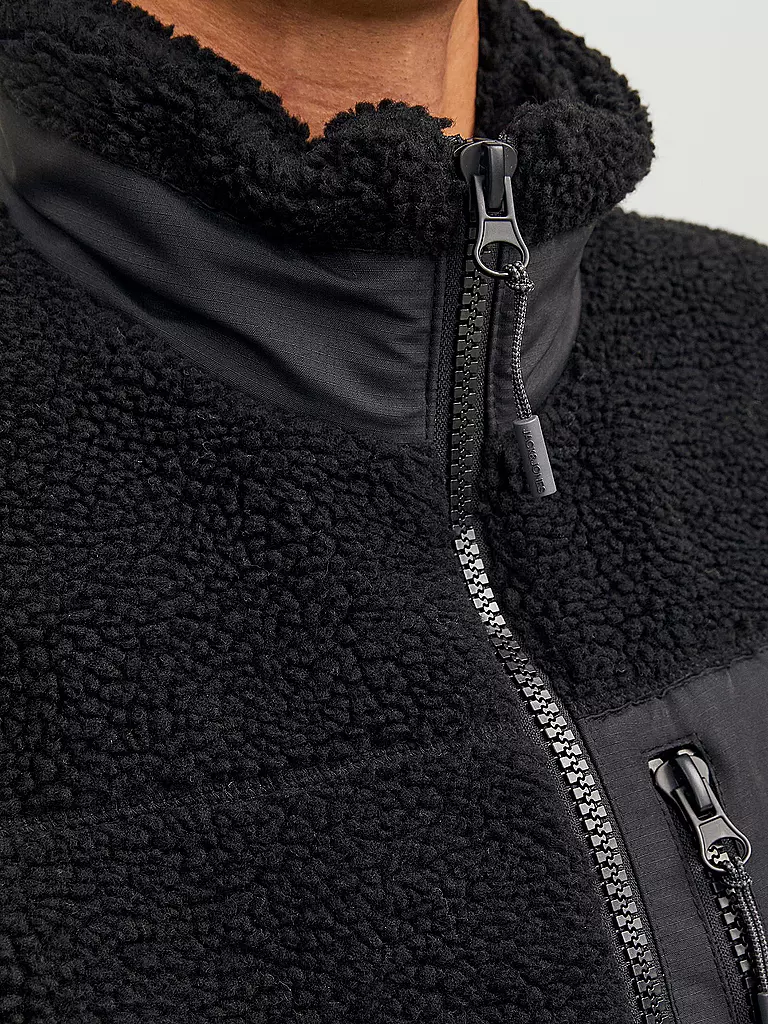JACK & JONES Gilt in Felloptik JORVESTERBRO schwarz
