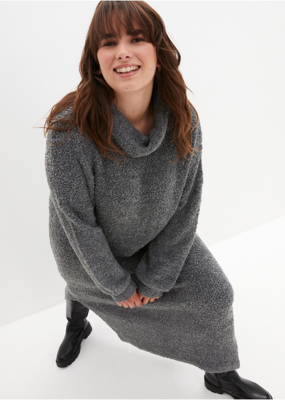 Robe en maille bouclée