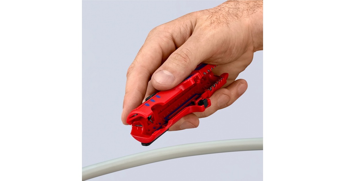 KNIPEXUniversele kabelstripper 1685125SB kabelstrip-/ontmantelingsgereedschap  (Rood/blauw)