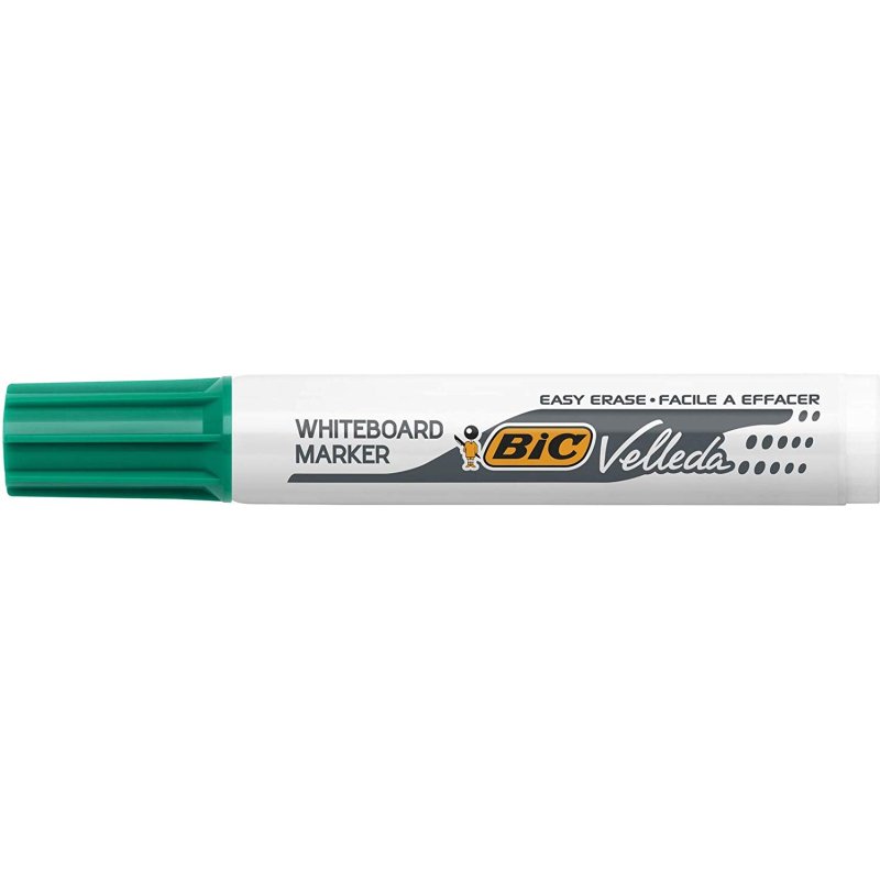 Marqueur effaçable Bic Velleda 1791 pointe biseau 1,9 mm vert
