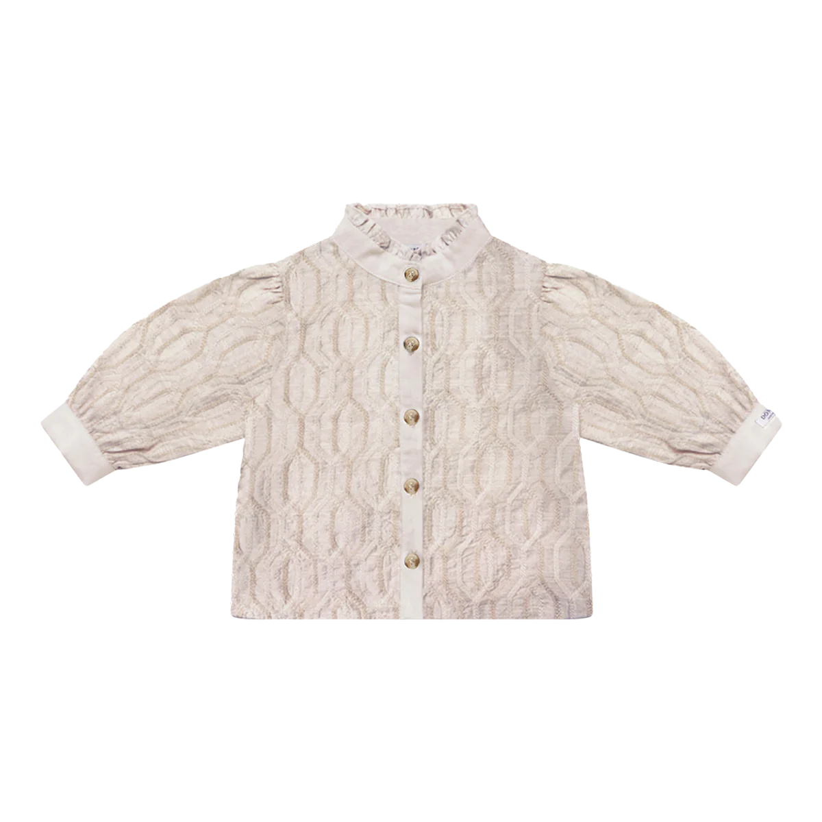 Fini Blouse | Soft Taupe - Rose Chain