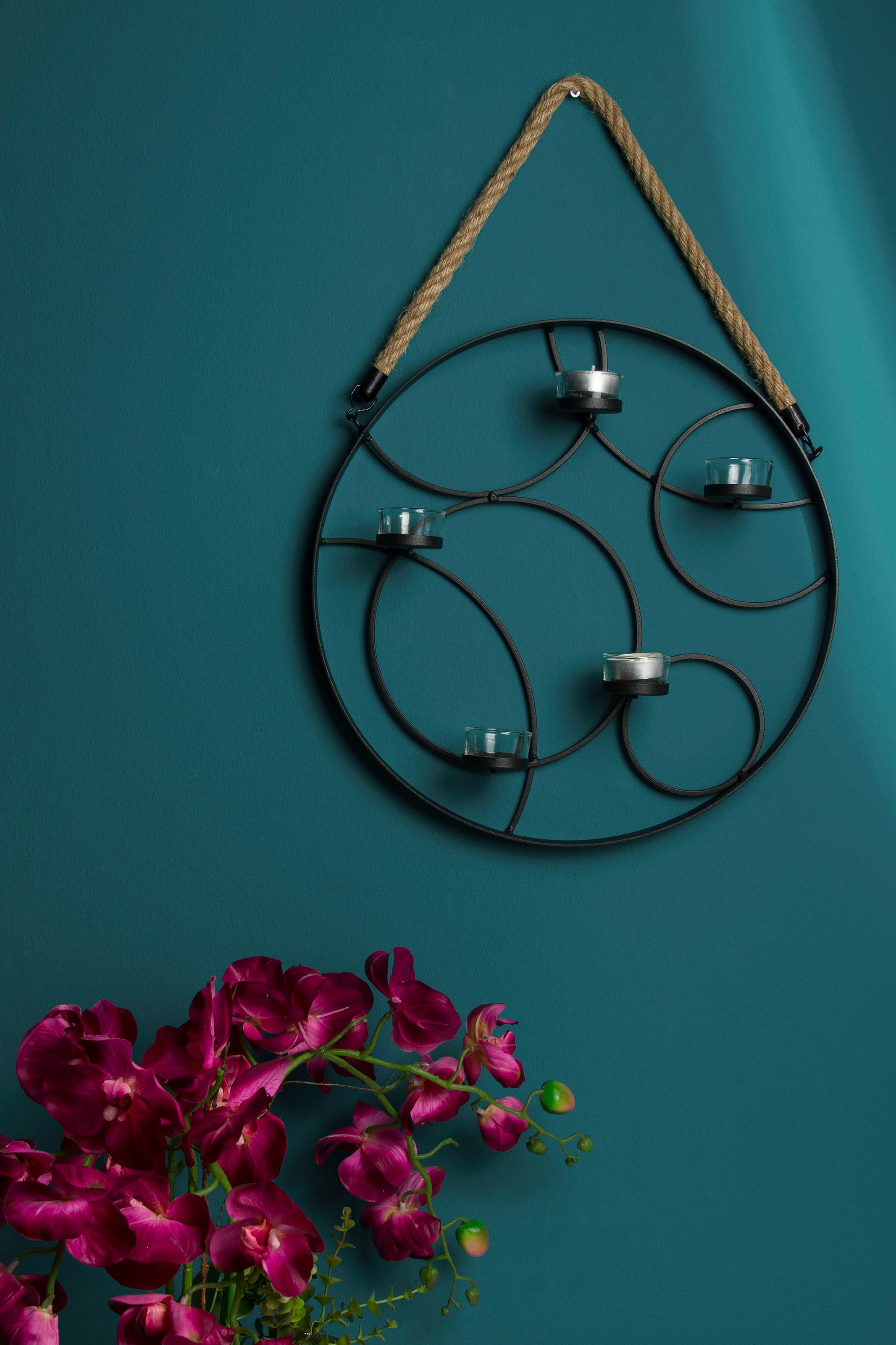 Myflair Möbel & Accessoires Wandkerzenhalter »Kirill, schwarz« Landhaus, schwarz